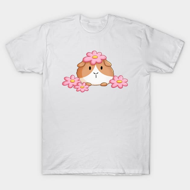 Guinea Pig In Pumpkin T-Shirt by Meowrye